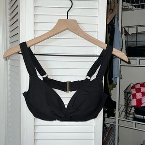 Anne Cole Black Twist Bikini Top (S or 36B/34C)